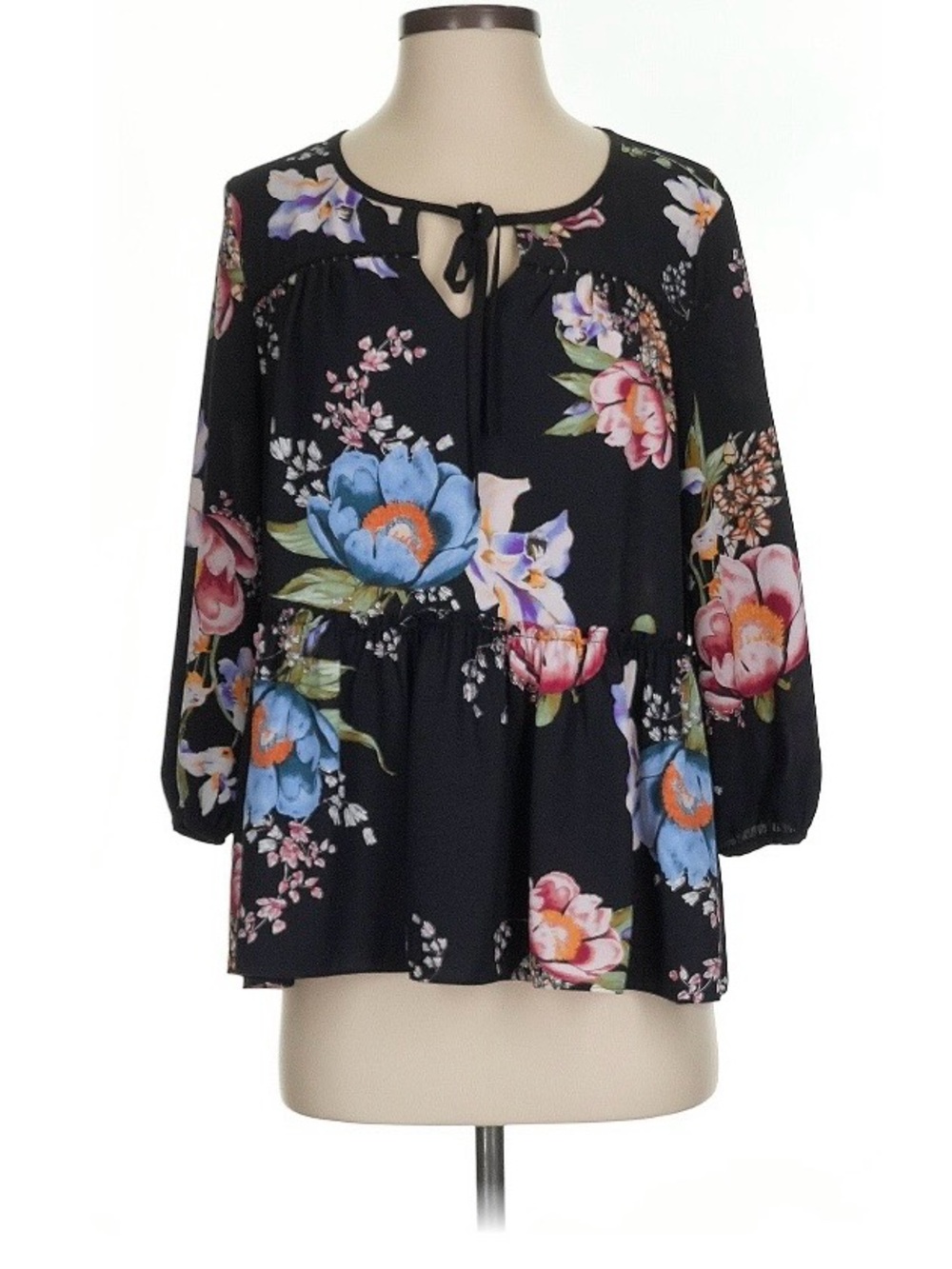 Cooper & Ella Winter Blossom Maddie Peasant Top, size S